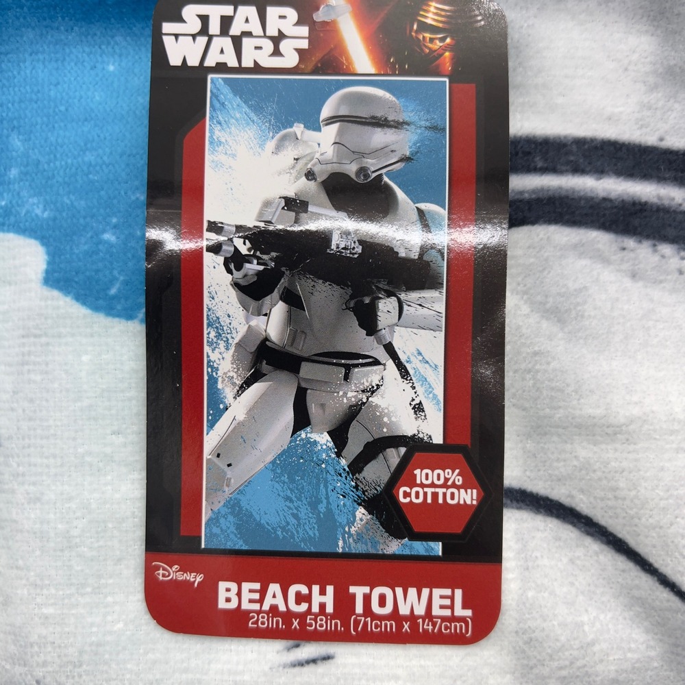 Star Wars Stormtrooper Beach Towel 28in x 58in 100% Cotton